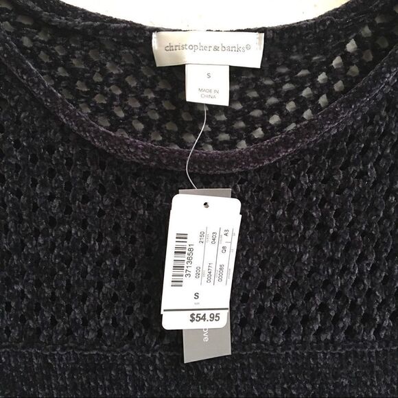 Christopher & Banks crew neck knit sweater S - Picture 3 of 10